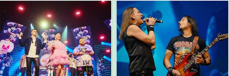 артисты на сцене Adrenaline Stadium