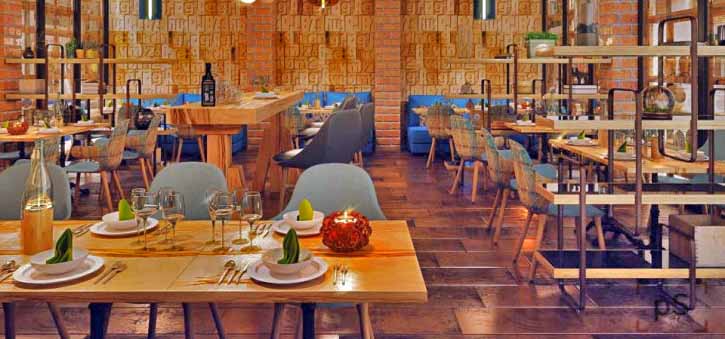 интерьер кафе